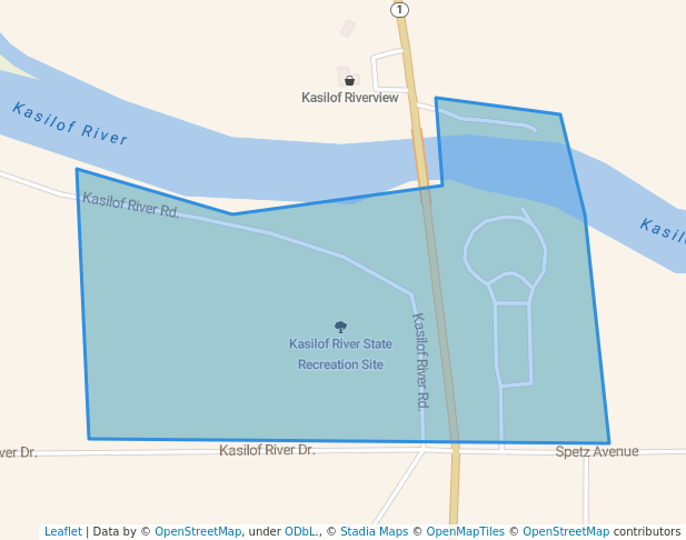 walking in Kasilof River State Recreation Site map in Kasilof