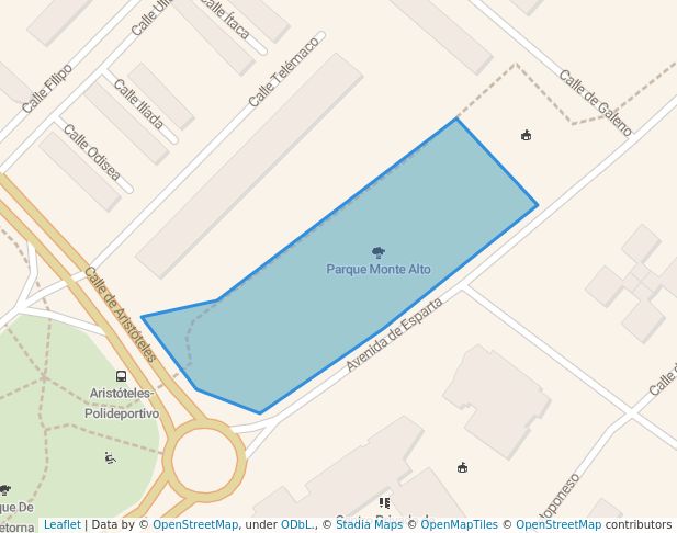 walking in Parque Monte Alto map in Las Rozas de Madrid