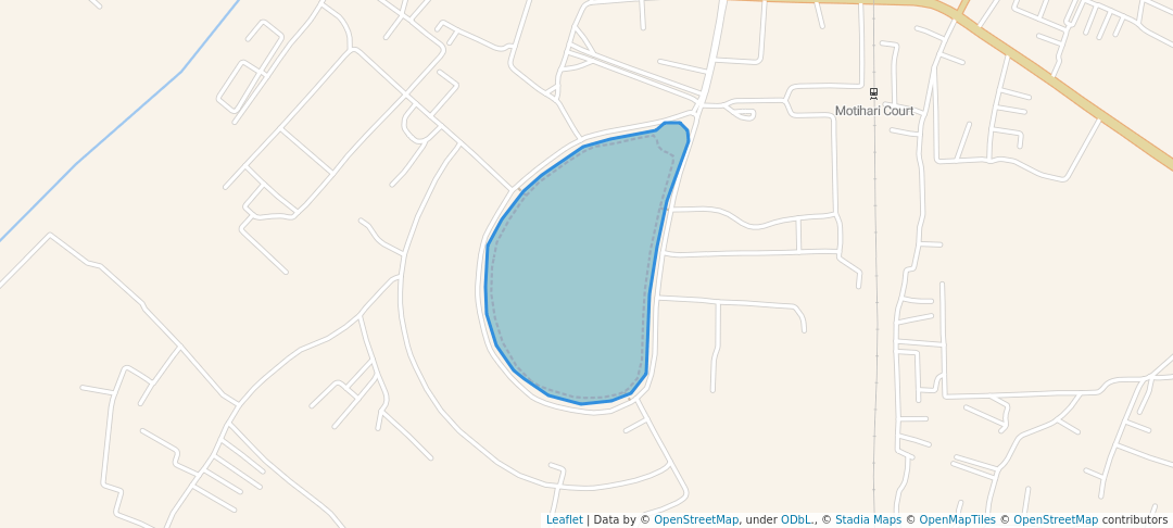 walking in Gandhi Maidan map in Lauthaha