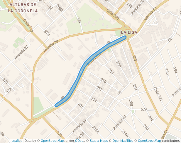 walking in Paseo de La Lisa map in La Habana