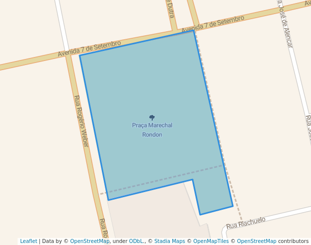 walking in Praça Marechal Rondon map in Porto Velho
