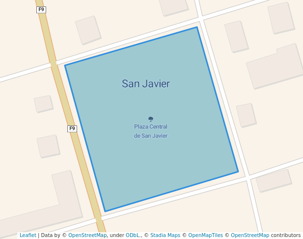 Plaza Central de San Javier in San Javier | Map and Routes