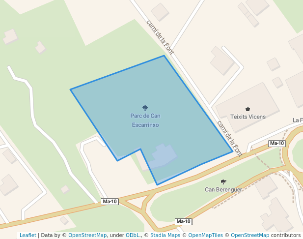 walking in Parc de Can Escarrinxo map in Pollença