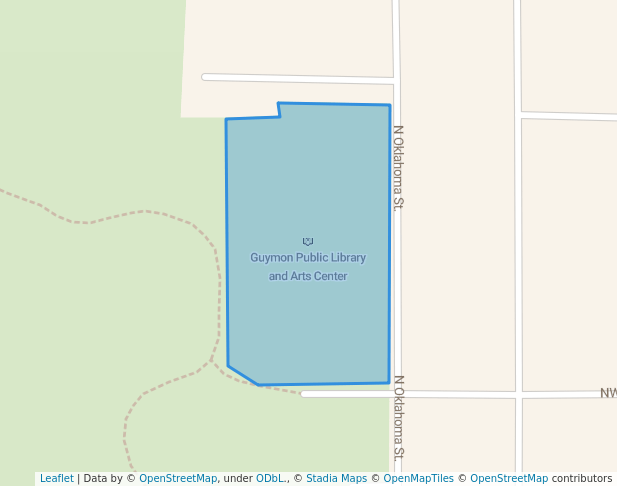 walking in Guymon Public Library and Arts Center map in Guymon
