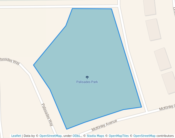 walking in Palisades Park map in Rock Springs