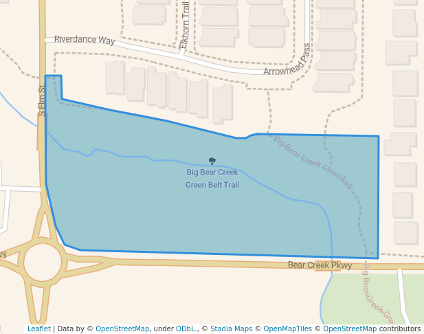 Big Bear Creek Green Belt Trail