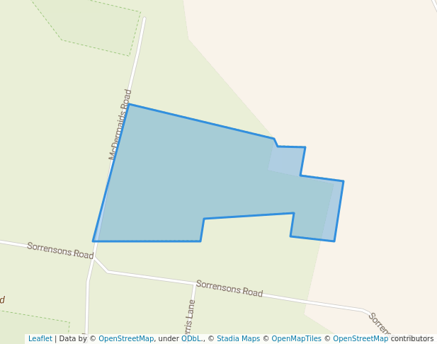 walking in Sorrensens Bushland Reserve map in Dunach