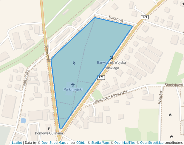 Park miejski in Barwice | Map and Routes