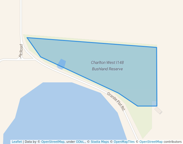 walking in Charlton West I148 Bushland Reserve map in Chirrip