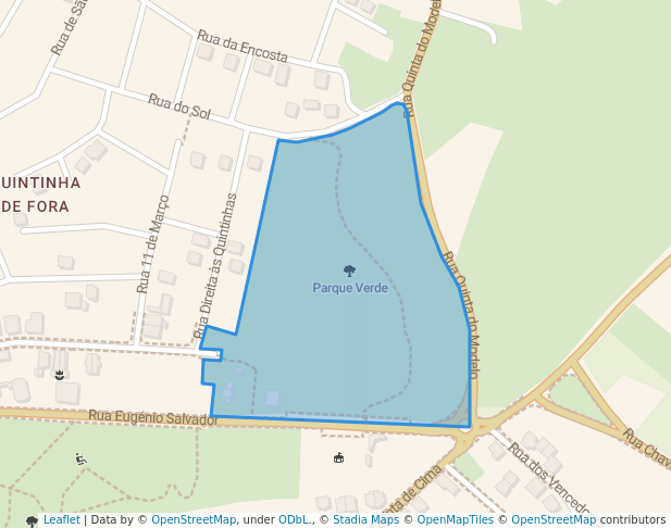 Parque Verde in Charneca de Caparica | Map and Routes
