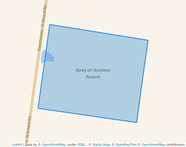 walking in Barkly I41 Bushland Reserve map in Navarre