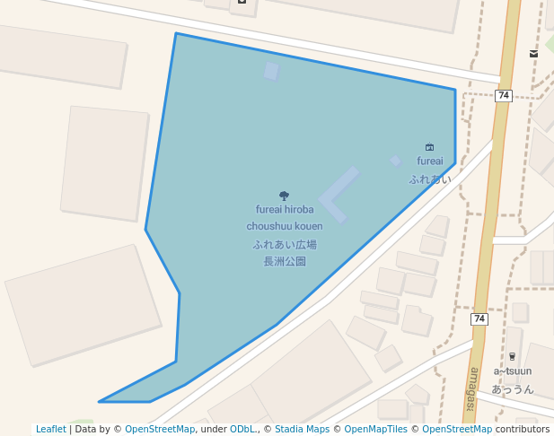 walking in ふれあい広場 長洲公園 map in Amagasaki