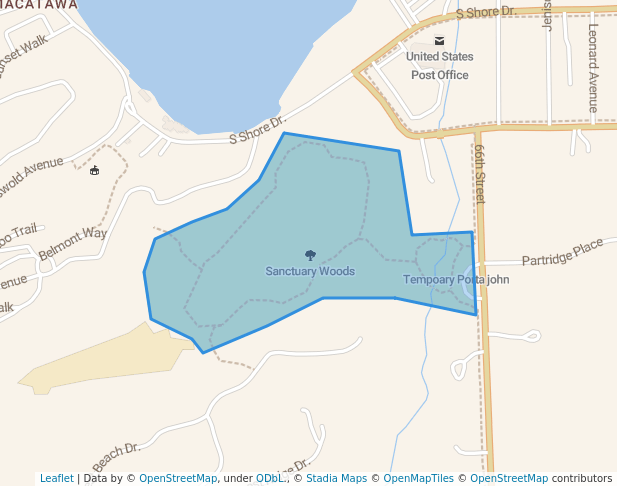 walking in Sancutary Woods map in Holland