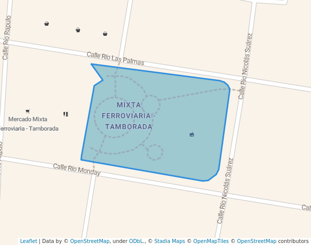 walking in Plaza Mixta Ferroviaria - Tamborada map in Cochabamba