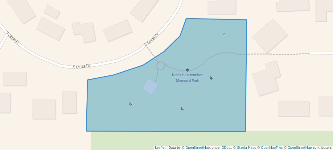 walking in Kathy Hollensteiner Memorial Park map in Belgrade