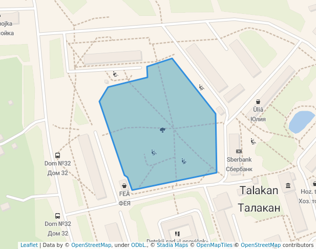 Парк in Talakan | Map and Routes