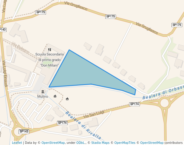 walking in Parco del Monastero map in Rivalta di Torino