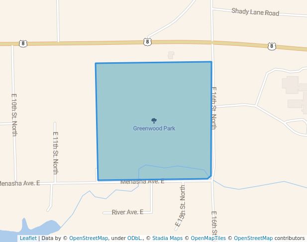 walking in Greenwood Park map in Ladysmith