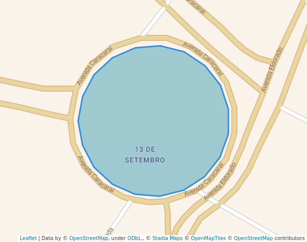 walking in Praça 13 de Setembro map in Boa Vista