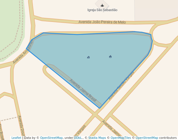 walking in Praça Capitão Clóvis map in Boa Vista