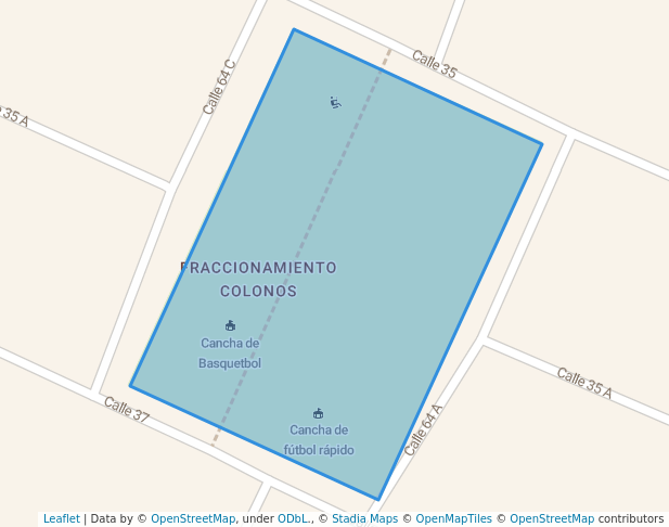 walking in Parque de Colonos map in Valladolid