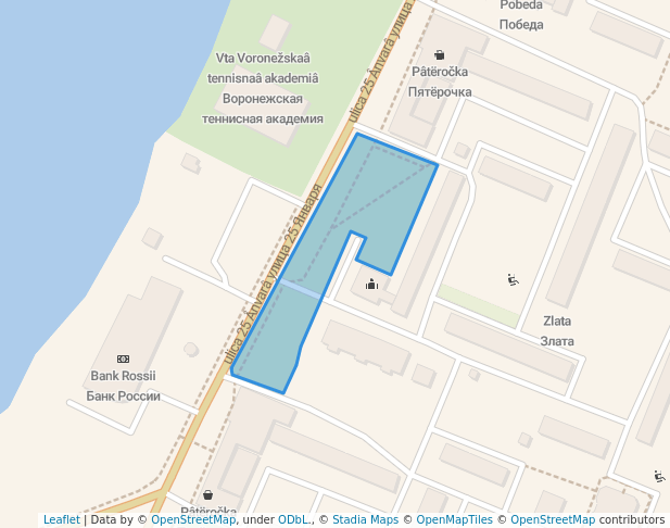 Январский сквер