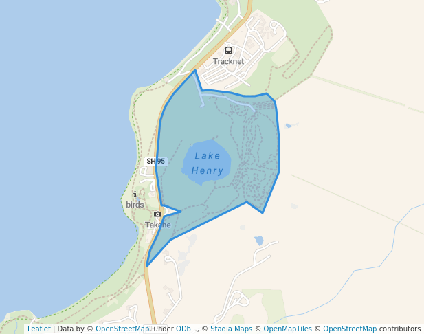 walking in Ivon Wilson Park map in Te Anau