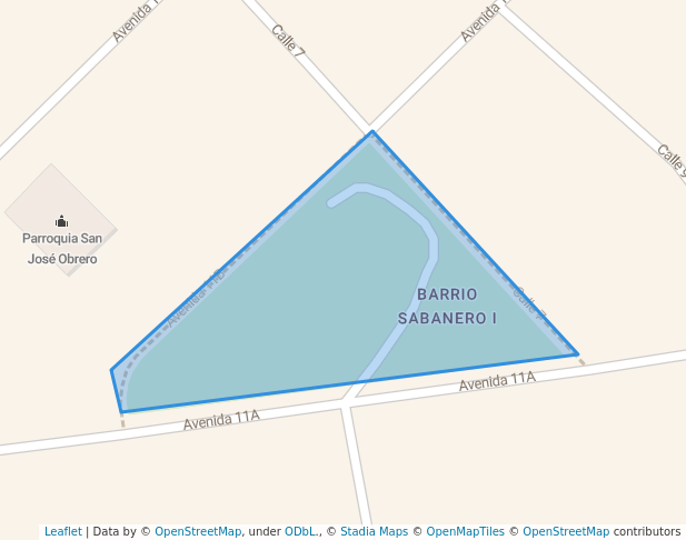 walking in Parque Sabanero I map in Liberia