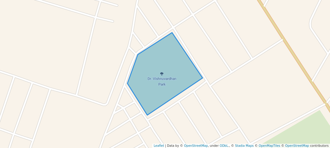 walking in Dr. Vishnuvardhan Park map in Ballari