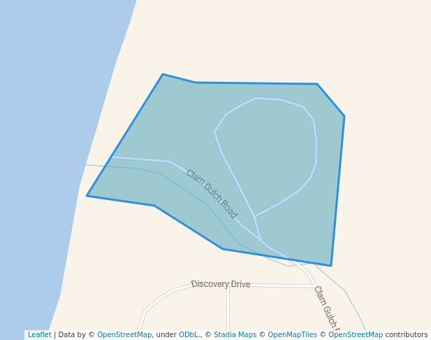 walking in Clam Gulch State Recreation Area map in Clam Gulch
