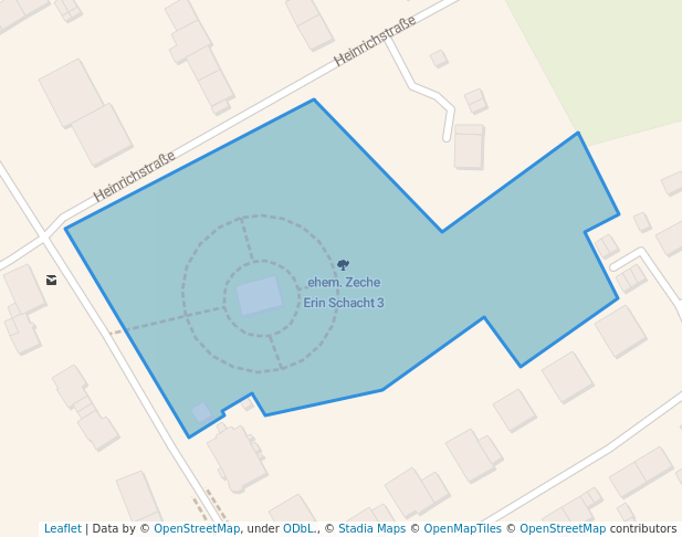 walking in ehem. Zeche Erin Schacht 3 map in Castrop-Rauxel