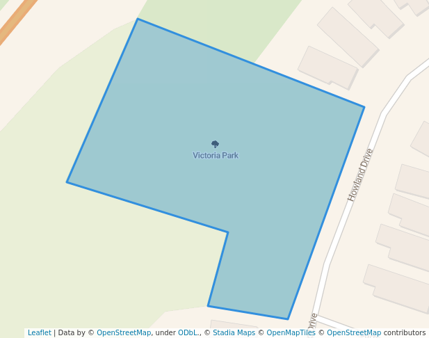 walking in Victoria Park map in Ponte Vedra Beach