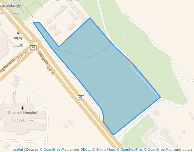walking in Forest Park map in Sarpol-e Zahab