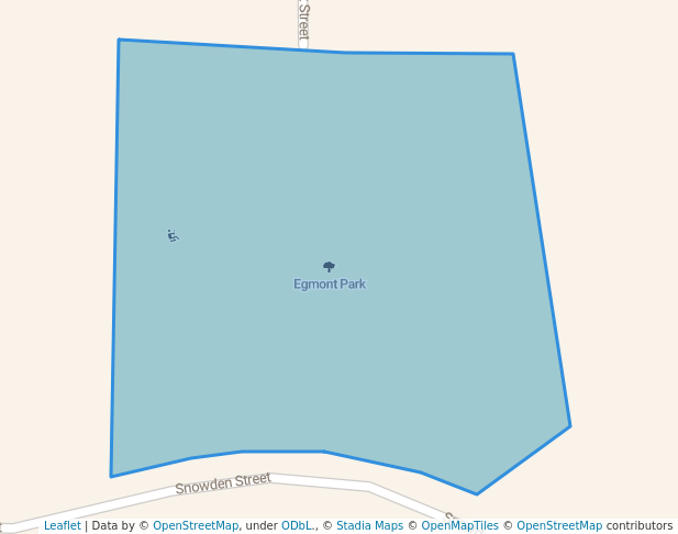 walking in Egmont Park map in Ohauiti