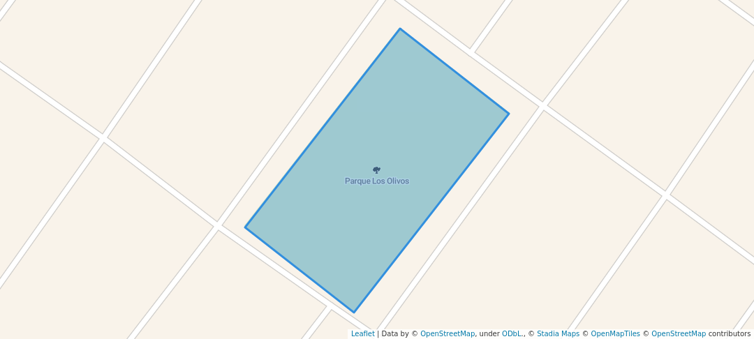 walking in Parque Los Olivos map in La Chorrera