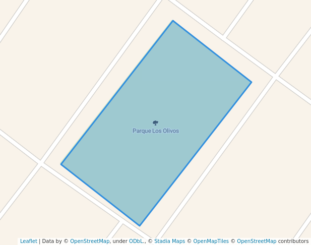 walking in Parque Los Olivos map in La Chorrera