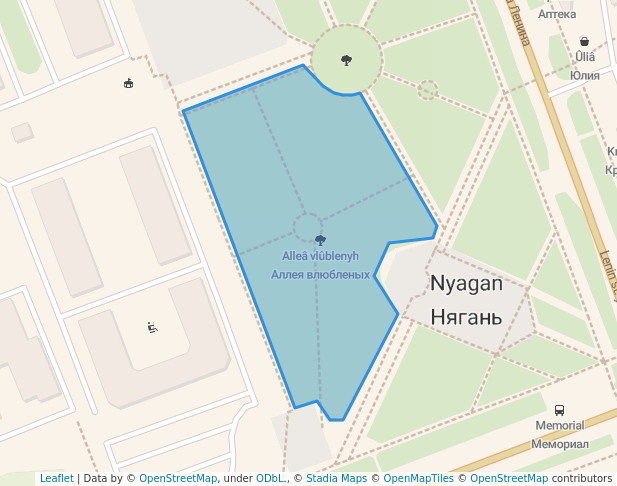 Аллея влюбленых