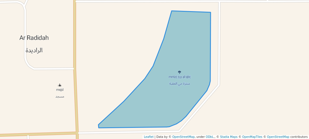 walking in منتزة حي العقبة map in ولاية عبري