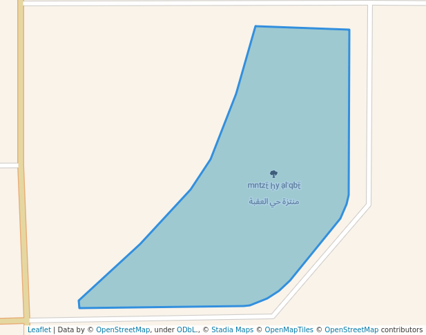 walking in منتزة حي العقبة map in ولاية عبري