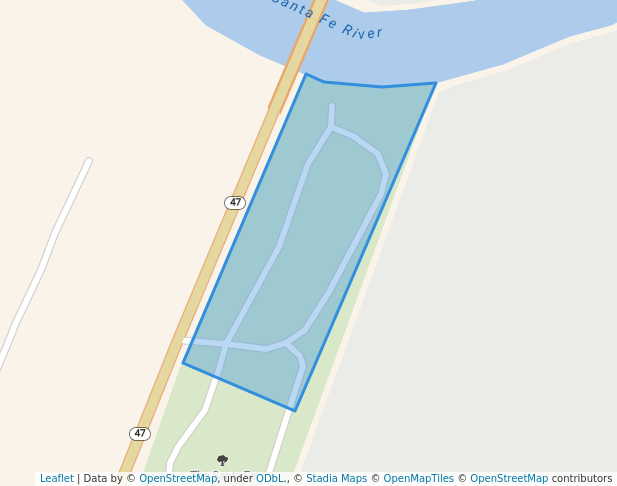 walking in The Santa Fe River Park map in High Springs