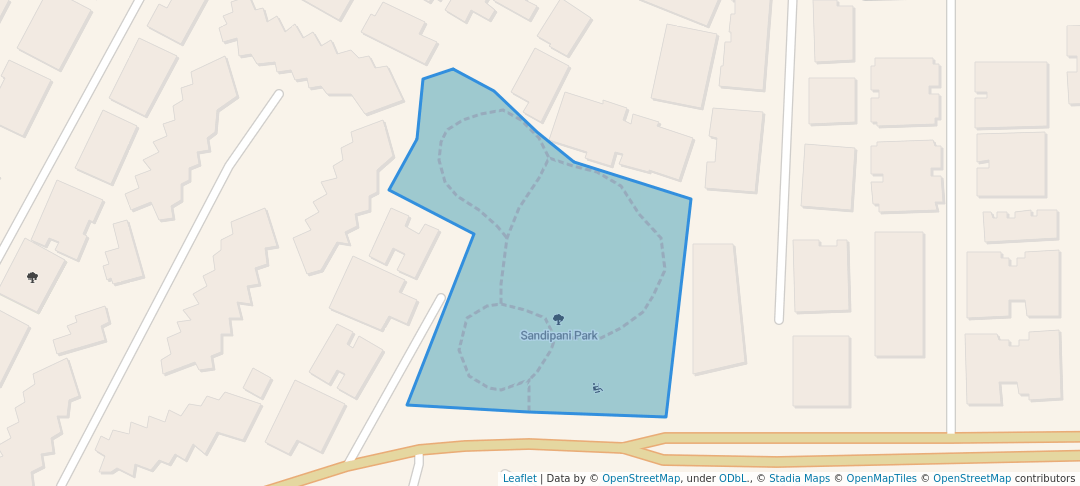 walking in Sandipani Park map in Ahmedabad