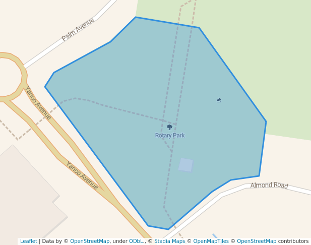 walking in Rotary Park map in Leeton