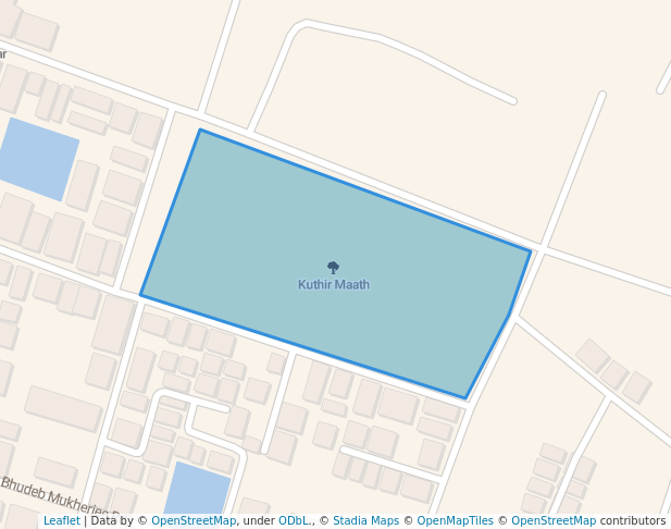 walking in Kuthir Maath map in Chandannagar