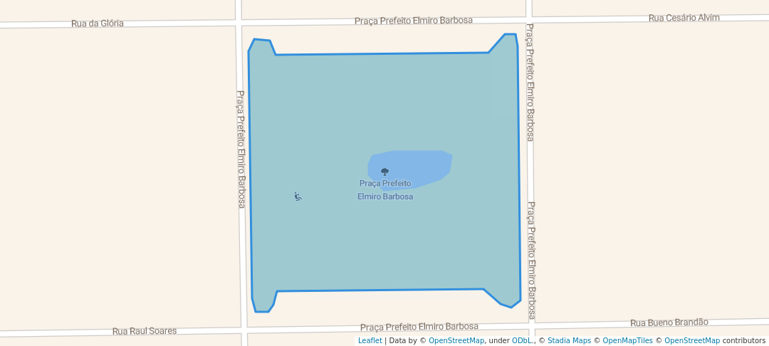 walking in Praça Prefeito Elmiro Barbosa map in Araguari