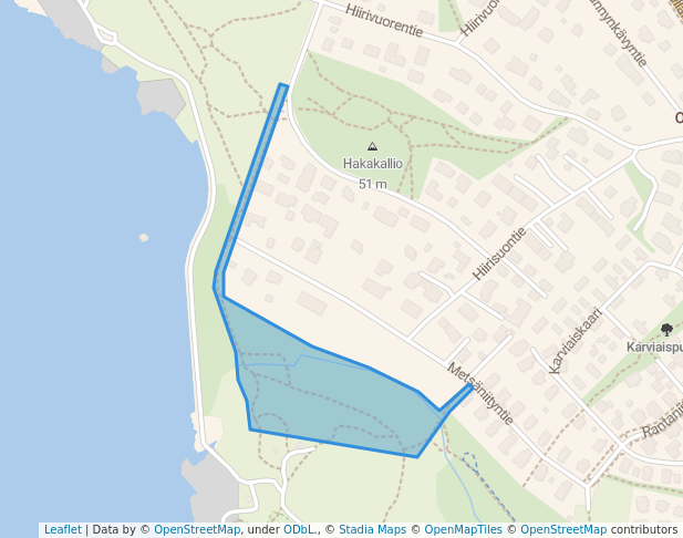 Hiilimiilunnitty in Vanda | Map and Routes