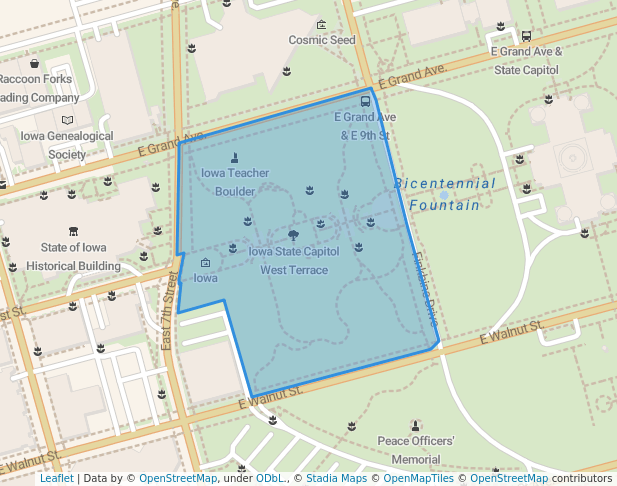 Iowa State Capitol West Terrace