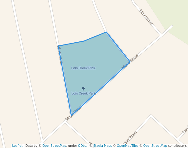 walking in Lois Creek Park map in Kimberley