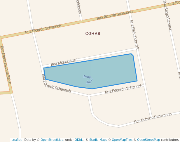 walking in Praça Virgilino Jaime Zinn map in Cachoeira do Sul