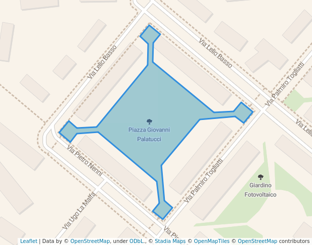 Piazza Giovanni Palatucci in Alessandria | Map and Routes