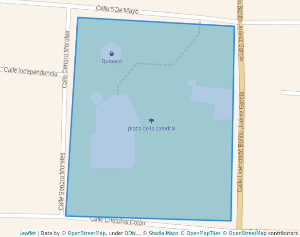 walking in plaza de la catedral map in San Pedro Tultepec